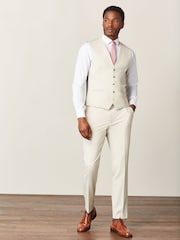 Ecru White Motion Flex Stretch Waistcoat - Image 2 of 9