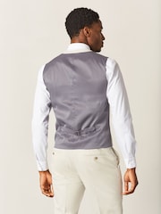 Ecru White Motion Flex Stretch Waistcoat - Image 3 of 9