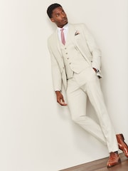 Ecru White Motion Flex Stretch Waistcoat - Image 4 of 9