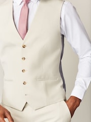 Ecru White Motion Flex Stretch Waistcoat - Image 5 of 9