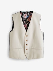 Ecru White Motion Flex Stretch Waistcoat - Image 6 of 9