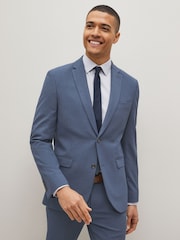 Blue Slim Motion Flex Stretch Suit Jacket - Image 4 of 12