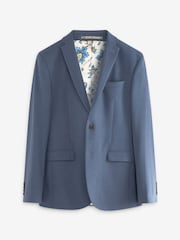 Blue Slim Motion Flex Stretch Suit Jacket - Image 8 of 12