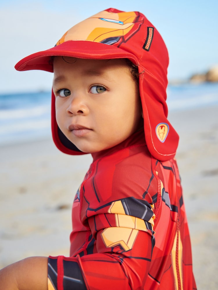 Iron Man rouge - Bonnet de bain Légionnaire (3mths-10yrs) - Image 3 of 5
