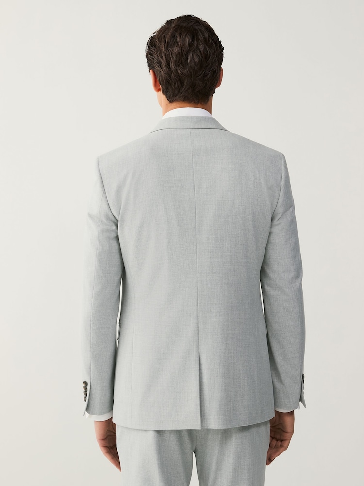 Gris clair - Skinny Fit (Skinny Fit) - Veste de costume stretch Motionflex - Image 3 of 10