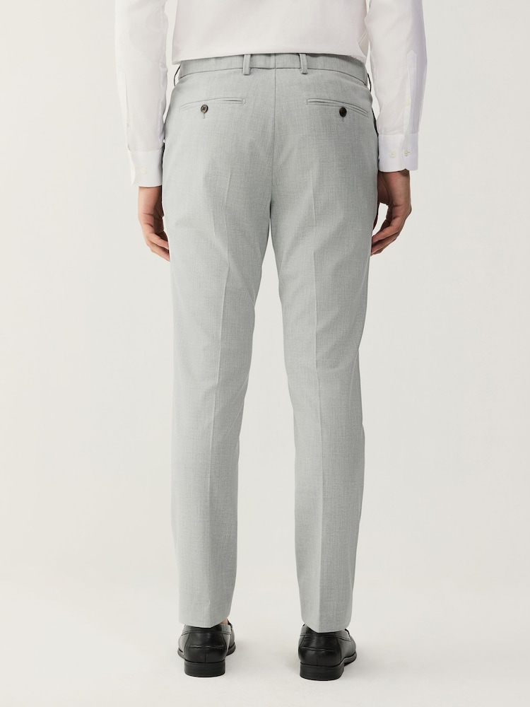 Gris clair - Skinny Fit (Skinny Fit) - Pantalon de costume stretch Motionflex - Image 3 of 8