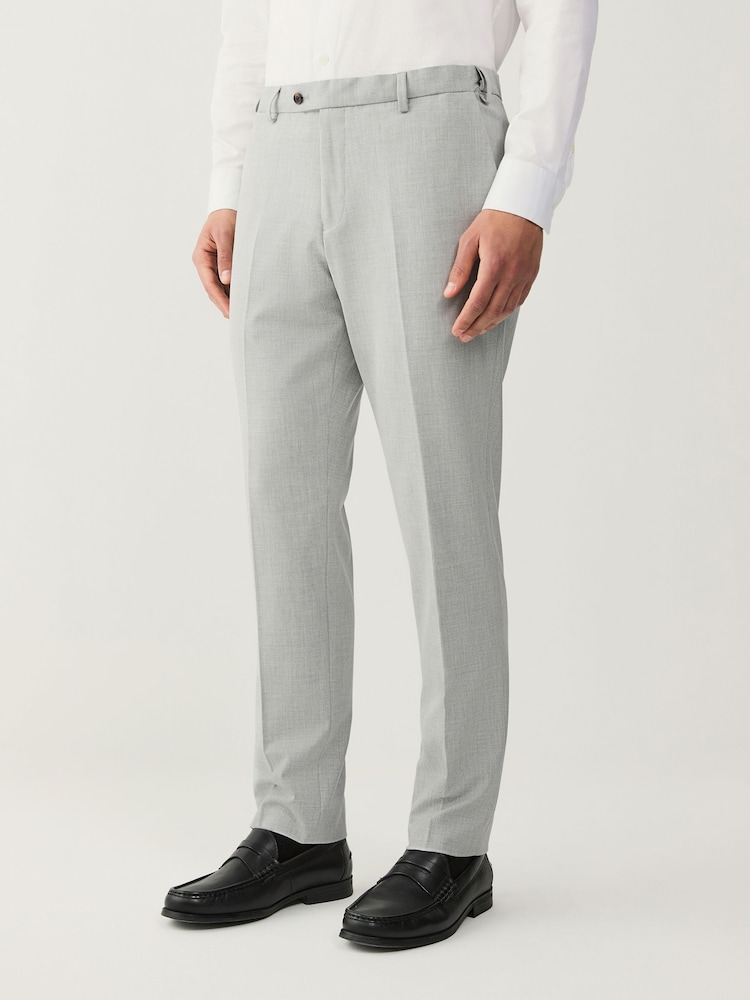 Gris clair - Slim Fit (Slim Fit) - Pantalon de costume stretch Motionflex - Image 1 of 7