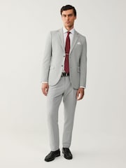 Gris clair - Slim Fit (Slim Fit) - Pantalon de costume stretch Motionflex - Image 2 de 7
