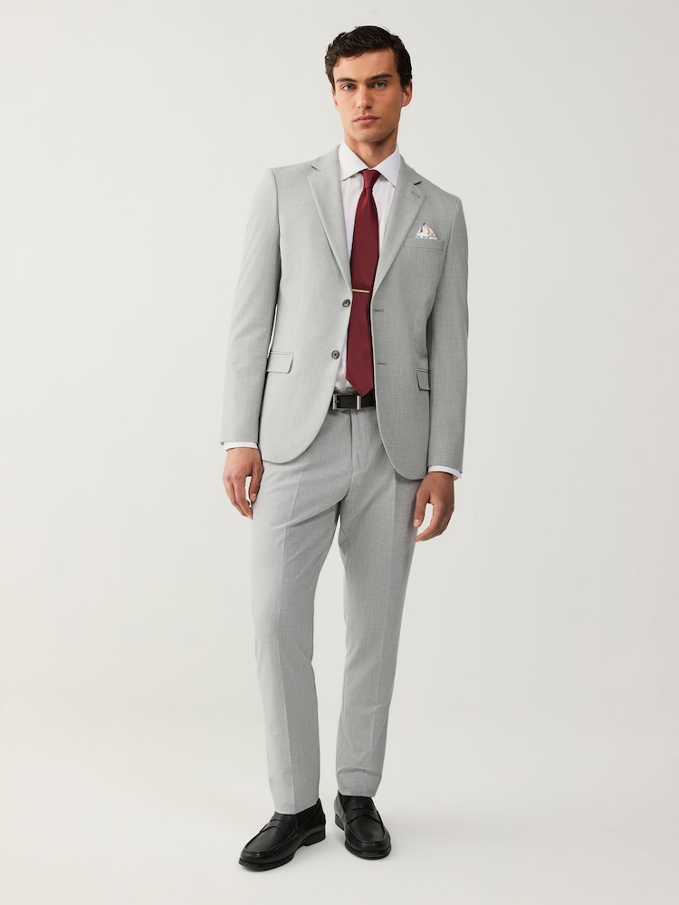 Gris clair - Slim Fit (Slim Fit) - Pantalon de costume stretch Motionflex - Image 2 of 7