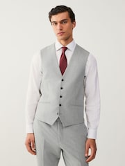 Light Grey Regular Fit Motionflex Stretch Waistcoat - Image 1 of 13