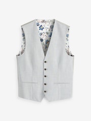 Light Grey Regular Fit Motionflex Stretch Waistcoat - Image 10 of 13