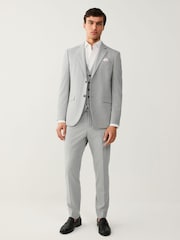 Light Grey Regular Fit Motionflex Stretch Waistcoat - Image 3 of 13