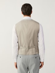 Light Grey Regular Fit Motionflex Stretch Waistcoat - Image 5 of 13
