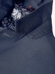 Navy Blue Slim Motionflex Stretch Suit: Jacket - Image 10 of 12