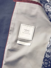 Navy Blue Slim Motionflex Stretch Suit: Jacket - Image 9 of 12