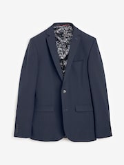 Navy Blue Skinny Fit Motionflex Stretch Suit: Jacket - Image 6 of 11