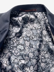 Navy Blue Skinny Fit Motionflex Stretch Suit: Jacket - Image 7 of 11