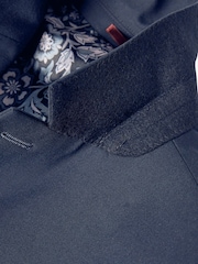 Navy Blue Skinny Fit Motionflex Stretch Suit: Jacket - Image 9 of 11