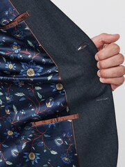Grey Skinny Fit Motion Flex Stretch Suit: Jacket - Image 5 of 7