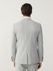 Light Grey Slim Fit Motionflex Stretch Suit Jacket - Image 3 of 10