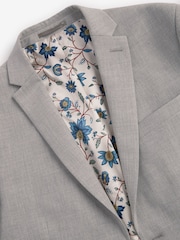 Light Grey Slim Fit Motionflex Stretch Suit Jacket - Image 7 of 10