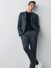 Grey Slim Fit Motionflex Stretch Suit: Jacket - Image 2 of 6