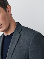 Grey Slim Fit Motionflex Stretch Suit: Jacket - Image 5 of 6