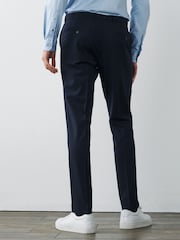 Navy Blue Skinny Fit Motionflex Stretch Suit: Trousers - Image 3 of 6