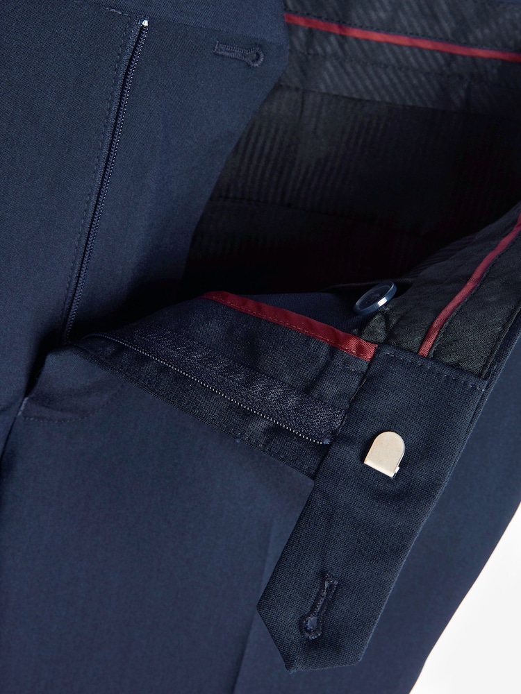 Navy Blue Skinny Fit Motionflex Stretch Suit: Trousers - Image 6 of 6