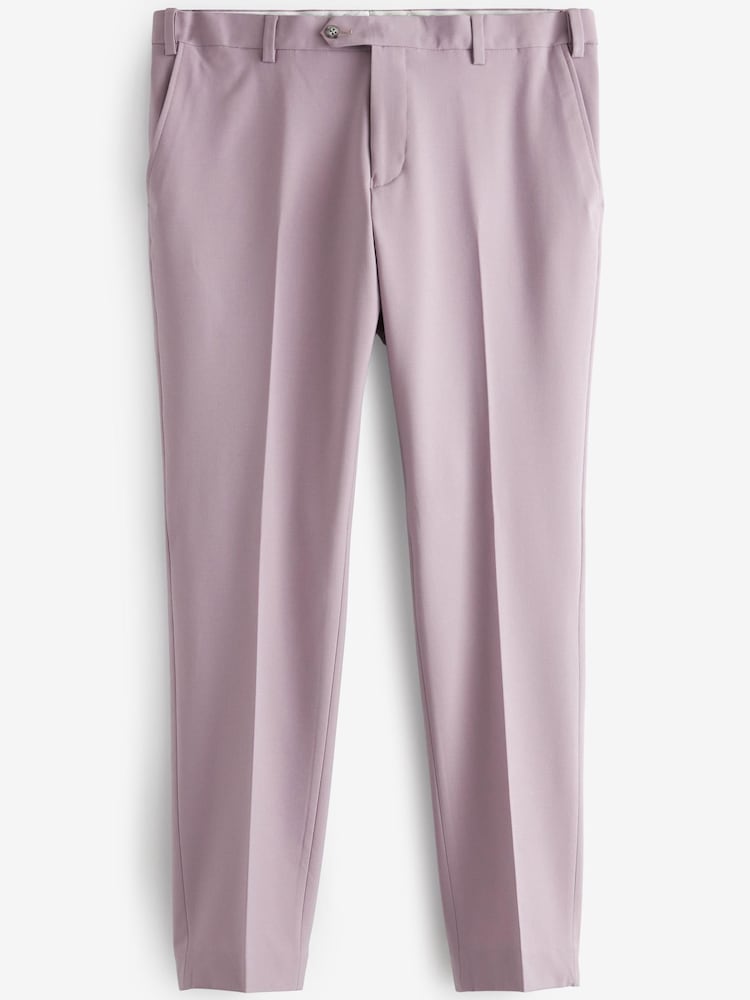 Purple Skinny Fit Motion Flex Stretch Suit: Trousers - Image 1 of 4