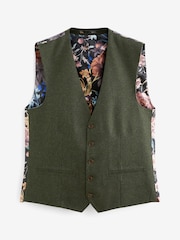 Green Donegal Suit Waistcoat - Image 3 of 7
