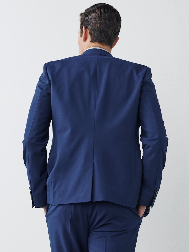 Bright Blue Slim Fit Motionflex Stretch Suit Jacket - Image 2 of 9