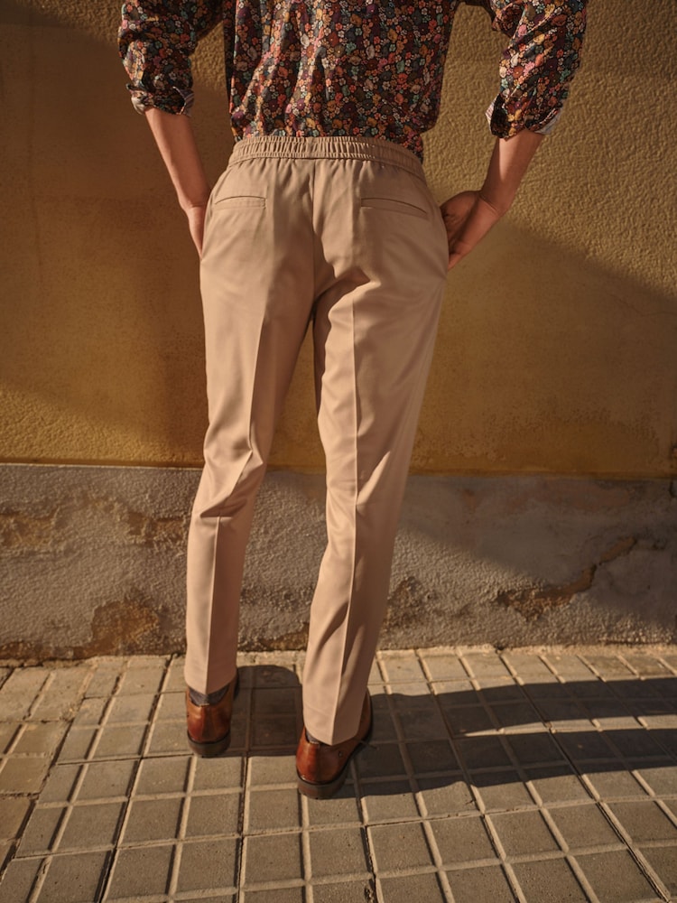 Navy Slim Textured Motion Flex Stretch Suit Jacket - Image 2 of 5 Navy Slim Textured Motion Flex Stretch Suit Jacket - Image 2 of 5