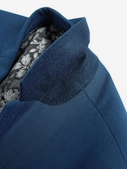 Bright Blue Skinny Fit Motionflex Stretch Suit Jacket - Image 8 of 10