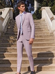 Purple Skinny Fit Motion Flex Stretch Suit: Jacket - Image 2 of 11