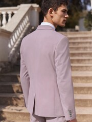 Purple Skinny Fit Motion Flex Stretch Suit: Jacket - Image 3 of 11