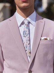 Purple Skinny Fit Motion Flex Stretch Suit: Jacket - Image 4 of 11
