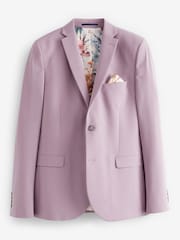 Purple Skinny Fit Motion Flex Stretch Suit: Jacket - Image 7 of 11