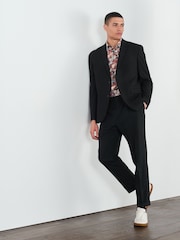 Black Oversized Motionflex Stretch Suit: Jacket - Image 3 of 9