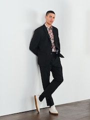 Black Oversized Motionflex Stretch Suit: Jacket - Image 4 of 9