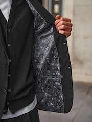Black Oversized Motionflex Stretch Suit: Jacket - Image 5 of 9