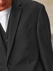 Black Oversized Motionflex Stretch Suit: Jacket - Image 6 of 9
