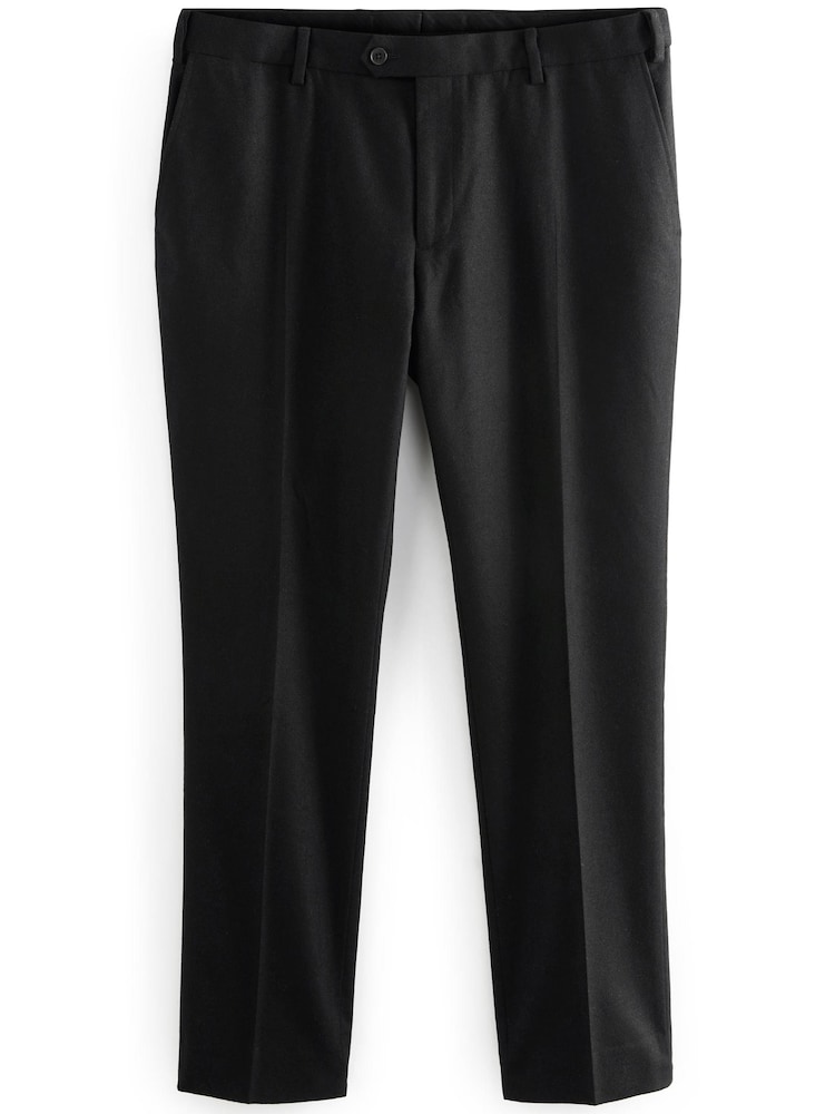 Black Slim Wool Blend Donegal Suit: Trousers - Image 2 of 4