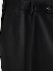 Black Slim Wool Blend Donegal Suit: Trousers - Image 3 of 4