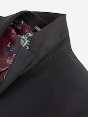 Black Tailored Fit 100% Wool Suit: Jacket - Image 5 of 8