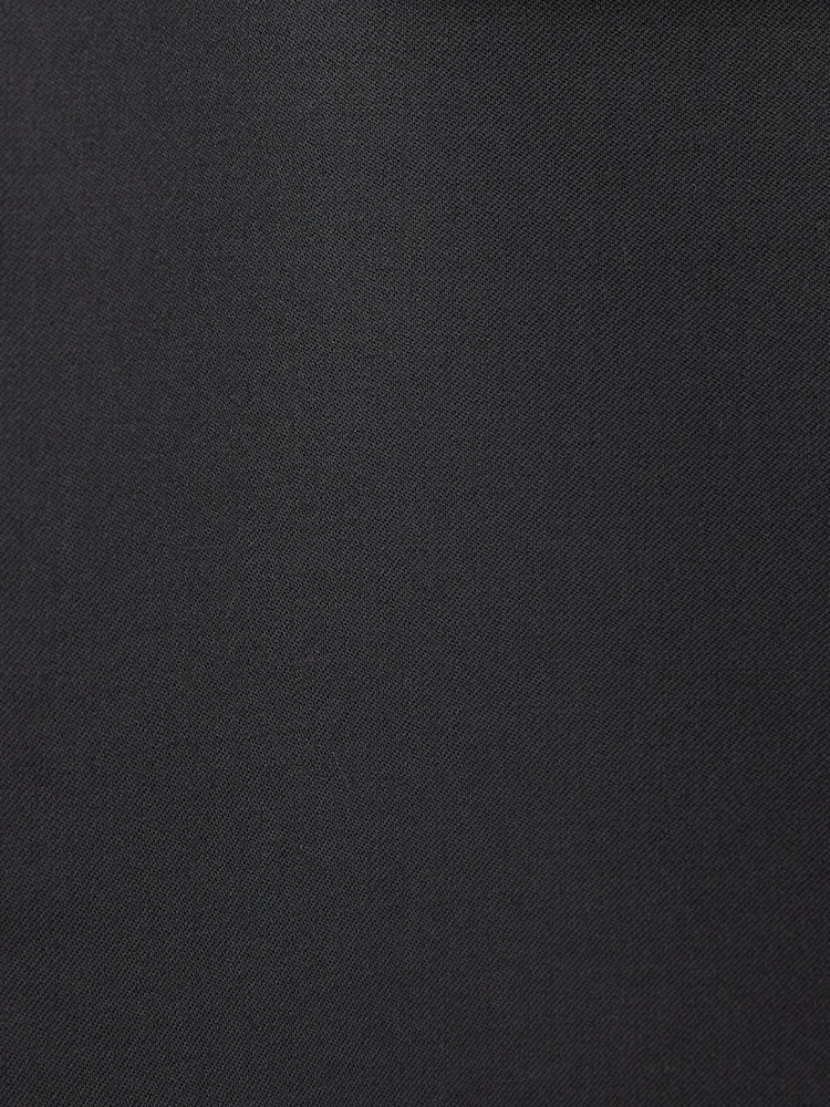Black Tailored Fit 100% Wool Suit: Jacket - Image 8 of 8