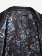 Charcoal Tailored Fit 100% Wool Suit: Jacket - Image 6 of 8