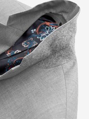 Grey Tailored Fit 100% Wool Suit: Jacket - Image 4 of 6