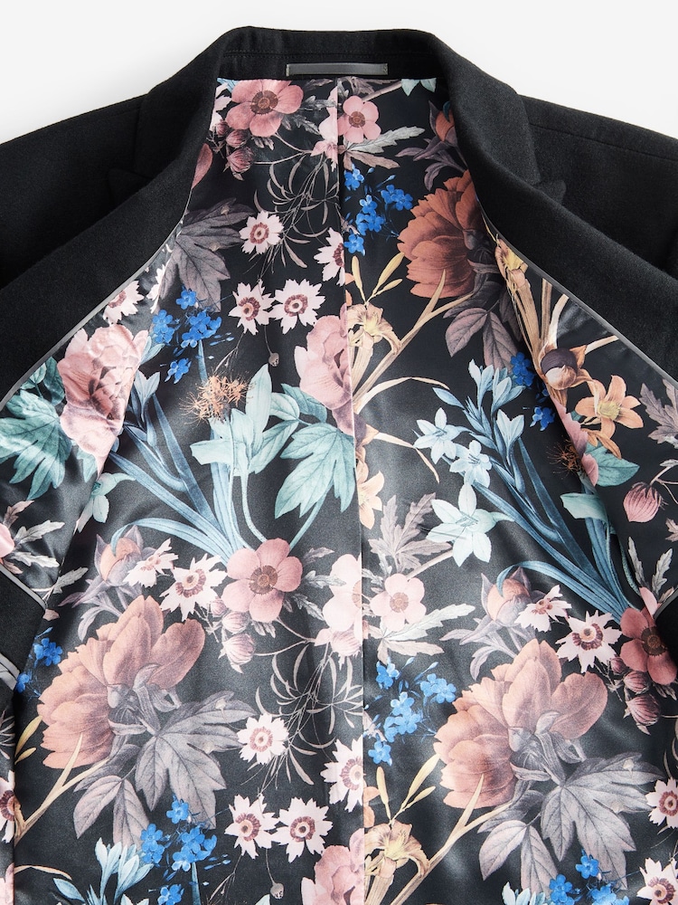Black Wool Donegal Suit Jacket - Image 1 of 6