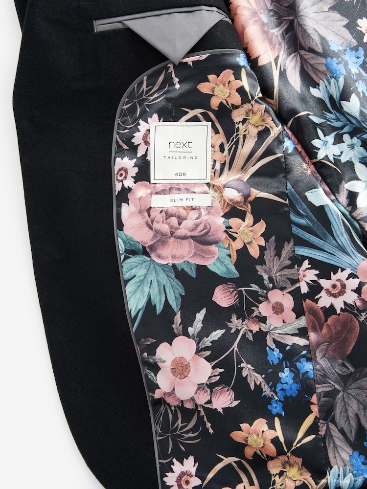 Black Wool Donegal Suit Jacket - Image 2 of 6
